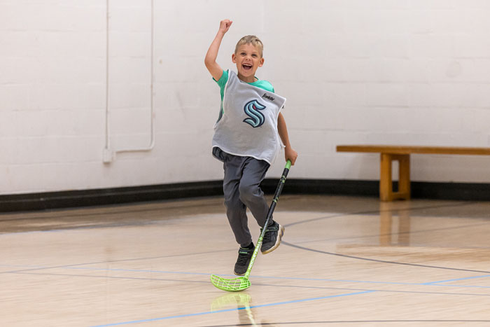 Ball hockey in Woodinville
