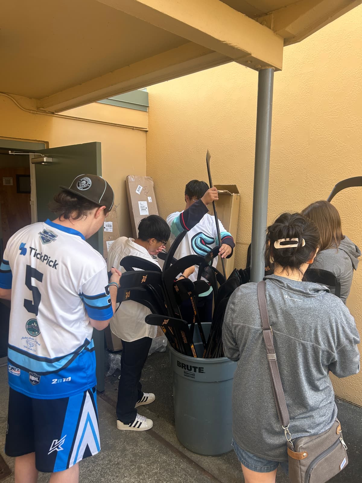 Coach Salvatore with the ECBH coaching team at Grow the Game Day Seattle