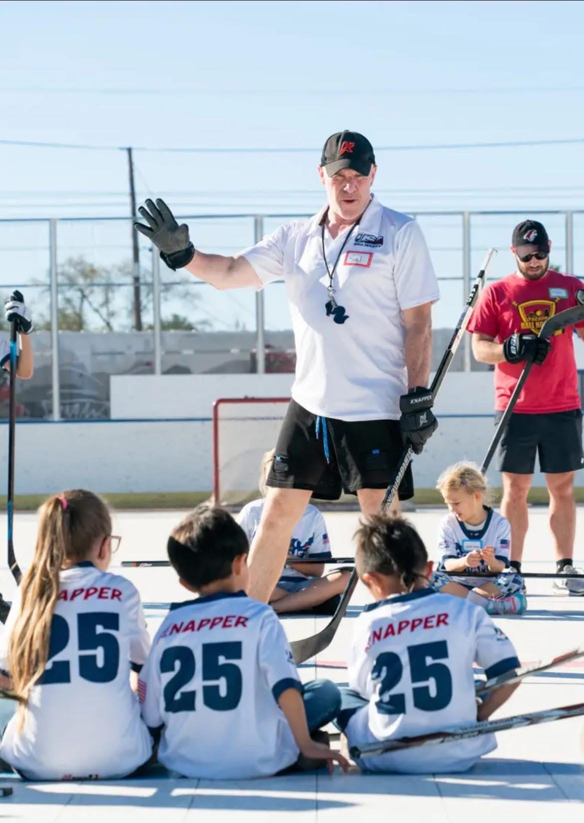 Coach Salvatore Ippolito leading a Grow the Game session in Tucson, Arizona