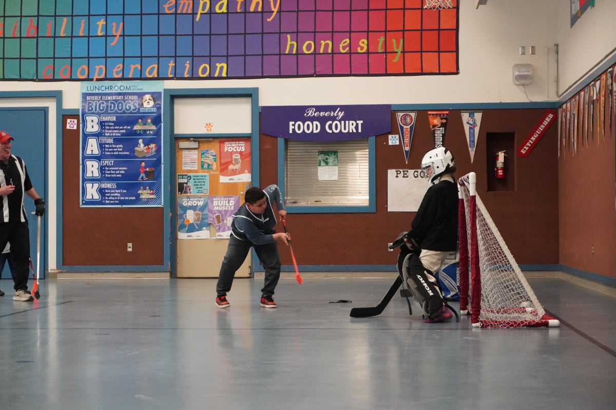 Beverly Elementary ball hockey