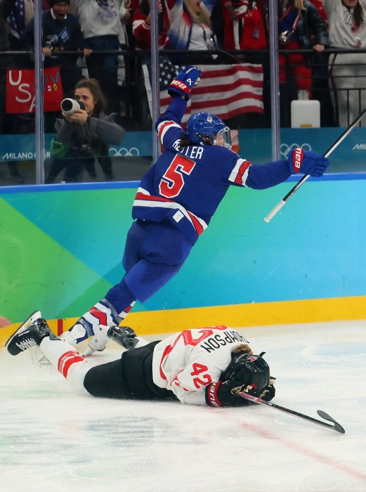 Megan Keller celebrates USA Women's Olympic gold